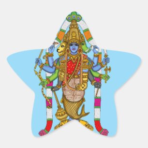 Autocollant Lord Vishnu