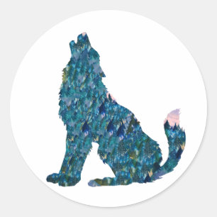Autocollant Loup