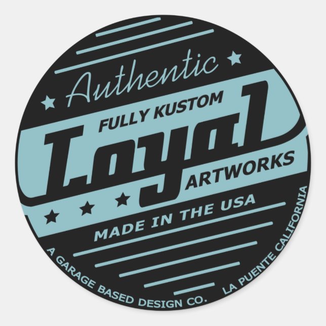 Autocollant Loyal Garage (Devant)