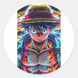 Autocollant luffy anime