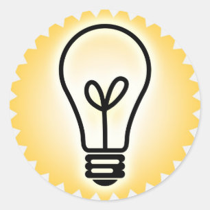 Autocollant lumineux d'idée
