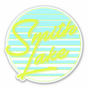 Autocollant lumineux rétro de Smith Lake