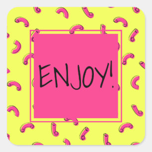 Autocollant Macaroni au Fromage