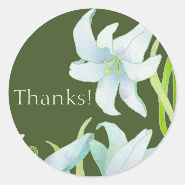 Autocollant Madonna Lily Merci (Devant)