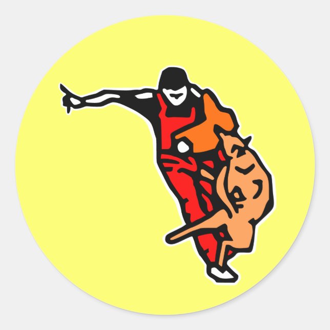 autocollant malinois défence2 (Devant)