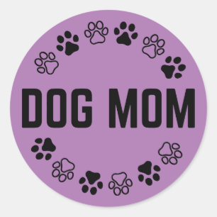 Autocollant maman chien