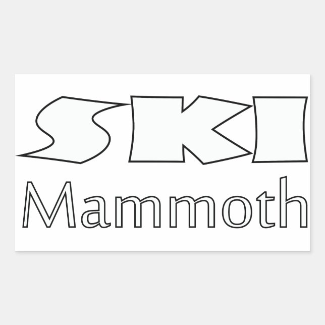 Autocollant Mammoth Mountain (Devant)