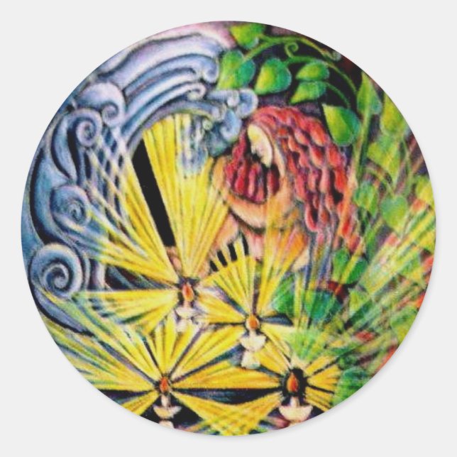 Autocollant Mandala de voyage intérieur (Devant)