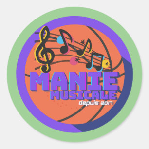 Autocollant Manie Musicale