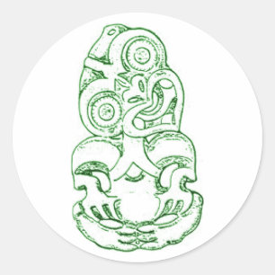 Autocollant maori de croquis de Hei-Tiki