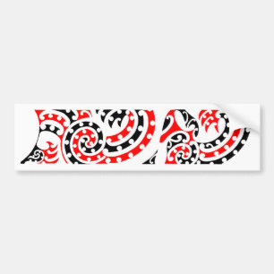 Autocollant maori du motif 4 de Kowhaiwhai