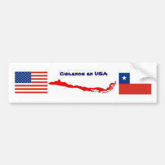 Autocollant Mapa Chili Etats-Unis 1