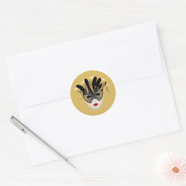 Autocollant Mardi Gras (Enveloppe)