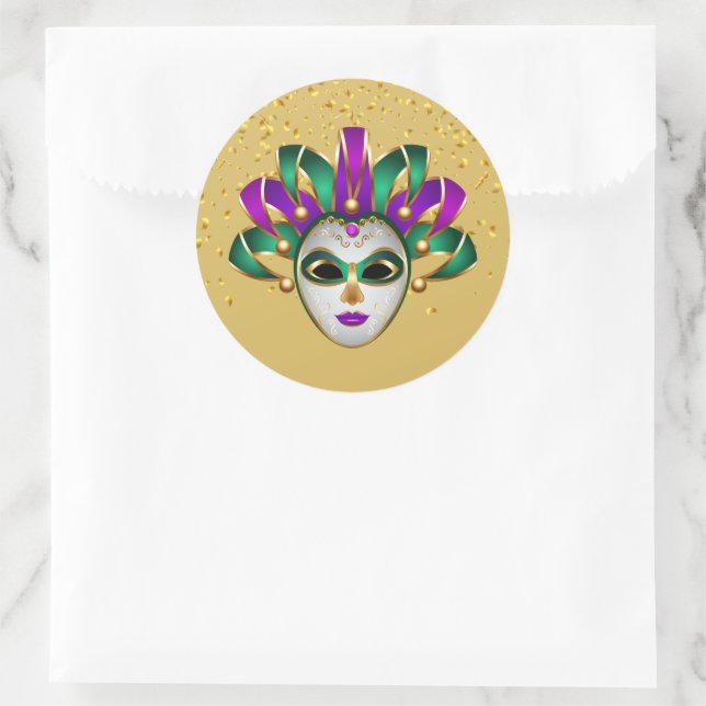 Autocollant Mardi Gras (Sac)