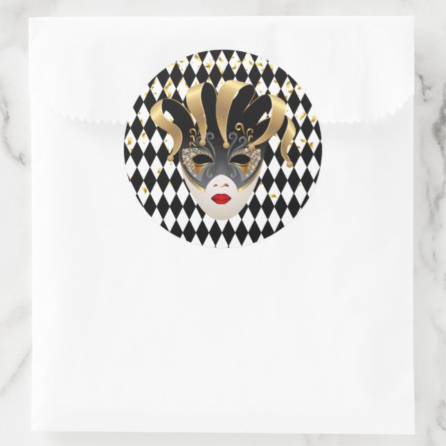 Autocollant Mardi Gras (Sac)