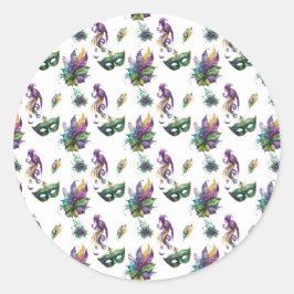 Autocollant Mardi Gras