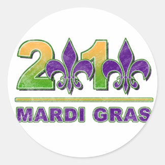 Autocollant Mardi Gras Fleur-de-Lis 2010