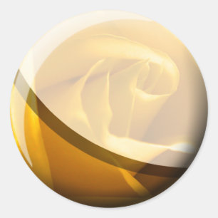 Autocollant Mariage rose jaune
