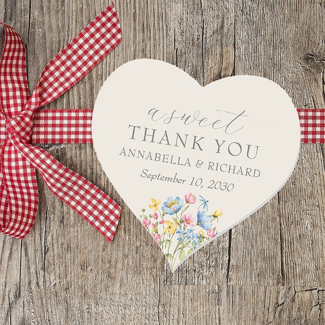 Autocollant Mariage Rustique Fleur sauvage (Créateur téléchargé)