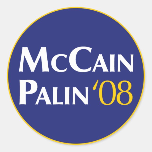 Autocollant McCain-Palin (Devant)