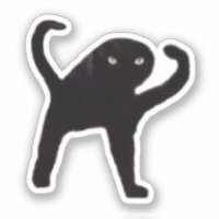 Autocollant Mème Chat Maudit