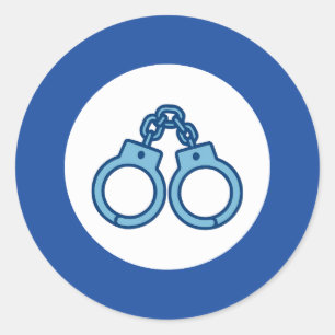 Autocollant Menottes de Police Autocollant d'App