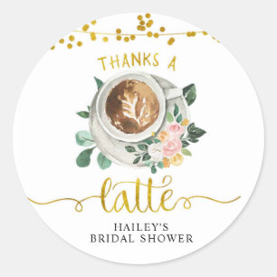 Autocollant Merci L'amour Du Café Se Prépare