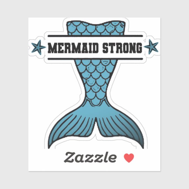 Autocollant Mermaid Strong (Feuille)