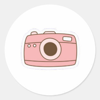 Autocollant Mignon Appareil Photo Kawaii