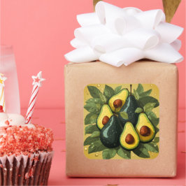 Autocollant mignon avocats