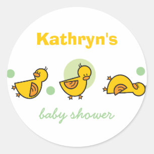 Autocollant mignon d'étiquette de cadeau de baby
