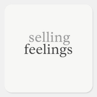 Autocollant minimaliste de sentiments de vente Fun