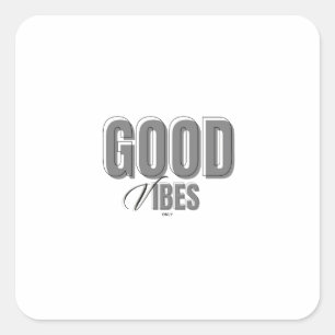 Autocollant minimaliste noir et gris bonnes ondes