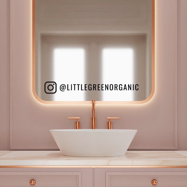 Autocollant miroir Instagram | Autocollant avec vo (Créateur téléchargé)