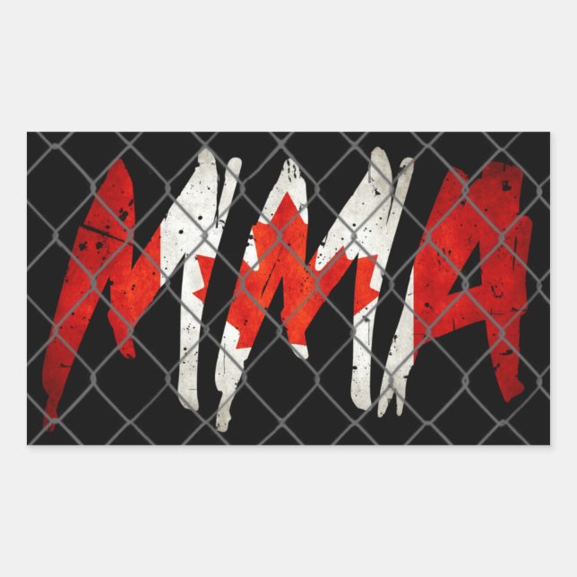 Autocollant MIXED MARTIAL ART canadien (Devant)