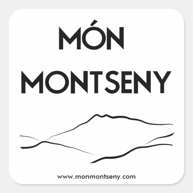 Autocollant mónmontseny (Devant)
