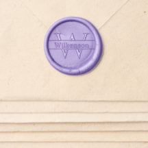 Monogramme avec nom Sceau de cire