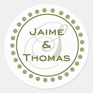 Autocollant monographique personnalisé