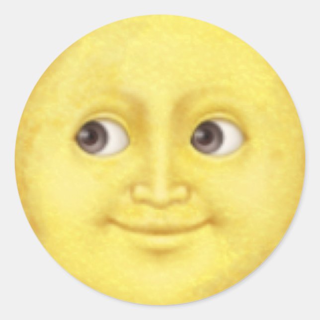 Autocollant moon émoji (Devant)