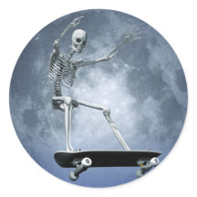 Autocollant Moonlight Skateboard