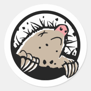 Autocollant mort de taupe