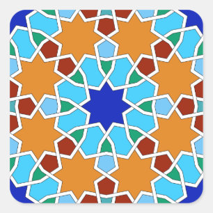 Autocollant motif géométrique islamique