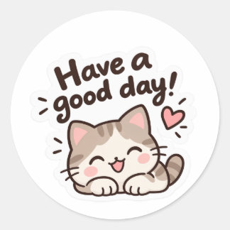 Autocollant motivationnel -Chat mignon-"Passez une
