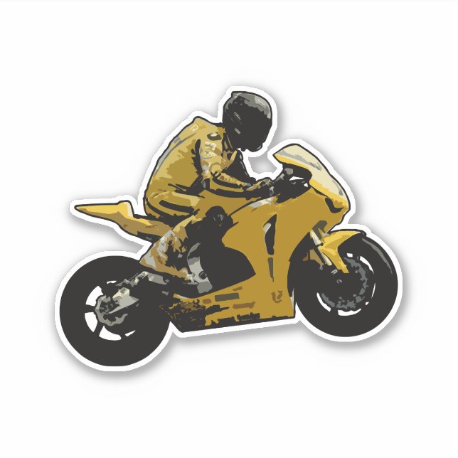 Autocollant moto (Devant)