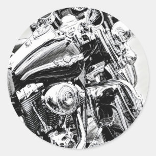 Autocollant moto moto Sketch