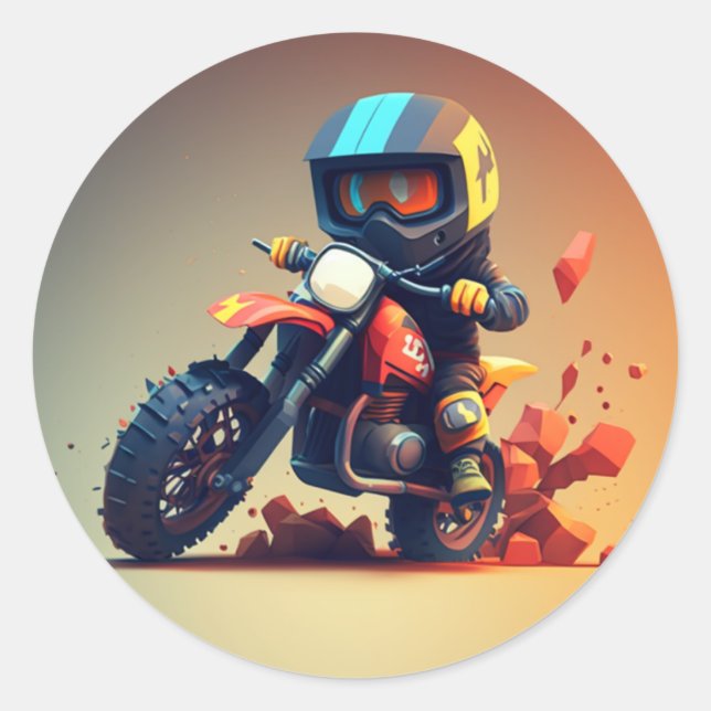 Autocollant motocross Dirt Bike (Devant)
