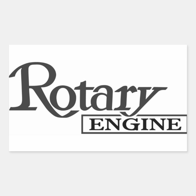 Autocollant motopropulseur Mazda Rotary (Devant)