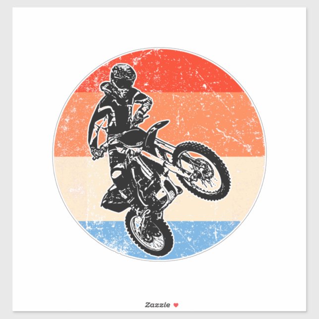 Autocollant Motorcross (Feuille)