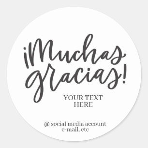 Autocollant Muchas Gracias