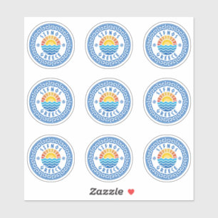 Autocollant multiple île de Sifnos, Grèce